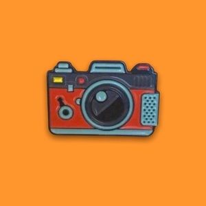 Red Colorful Camera Enamel Pin